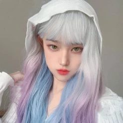 Unzzy HOT SALE Long Curly Gradient Wig KF82007