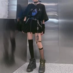 Unzzy Black Leg Chain KF7505 HOT SALE