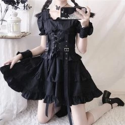 Unzzy Punk Dark Dress KF81403