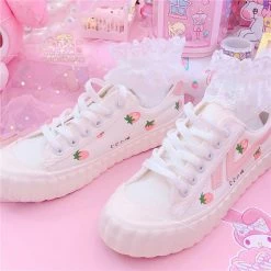 Unzzy Strawberry Canvas Shoes KF81841 HOT SALE