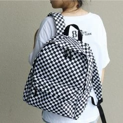 Unzzy Ulzzang Check Backpack KF81506