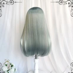 Unzzy Green Long Straight Wig KF82106
