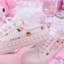 Unzzy Strawberry Canvas Shoes KF81841 HOT SALE