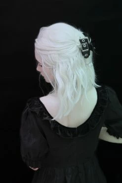 Unzzy Handmade Leather Hair Clip KF82694 HOT SALE