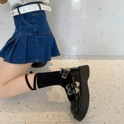 Unzzy Punk Platform Shoes KF82175