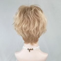 Unzzy Golden Short Curly Wig KF82041