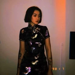 Unzzy HOT SALE Dark Vintage Cheongsam KF90376