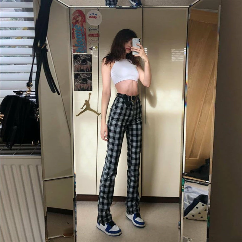 Unzzy HOT SALE Street Fashion Straight Pants KF81098 2 Unzzy HOT SALE Street Fashion Straight Pants KF81098