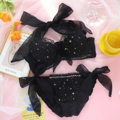 Unzzy Cute Bow Bra Set Suit KF825244 HOT SALE
