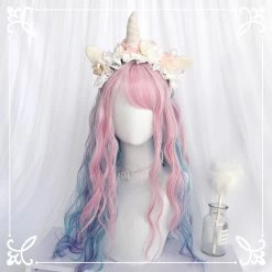 Unzzy Pink Gradient Wig KF90638 HOT SALE