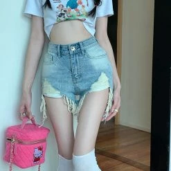 Unzzy HOT SALE Chic High Waist Jeans KF82785