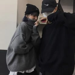 Unzzy HOT SALE Retro Turtleneck Sweater KF82355