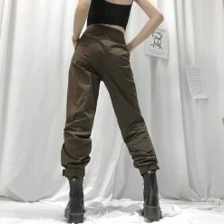 Unzzy Ulzzang Brown Pant KF81893 HOT SALE 8 Unzzy Ulzzang Brown Pant KF81893 HOT SALE