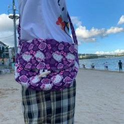 Unzzy HOT SALE Harajuku Purple Kitty Single Room Bag KF82079 7 Unzzy HOT SALE Harajuku Purple Kitty Single Room Bag KF82079