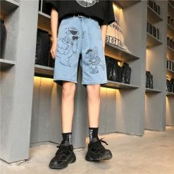 Unzzy Unisex Cartoon Jeans KF90763 HOT SALE