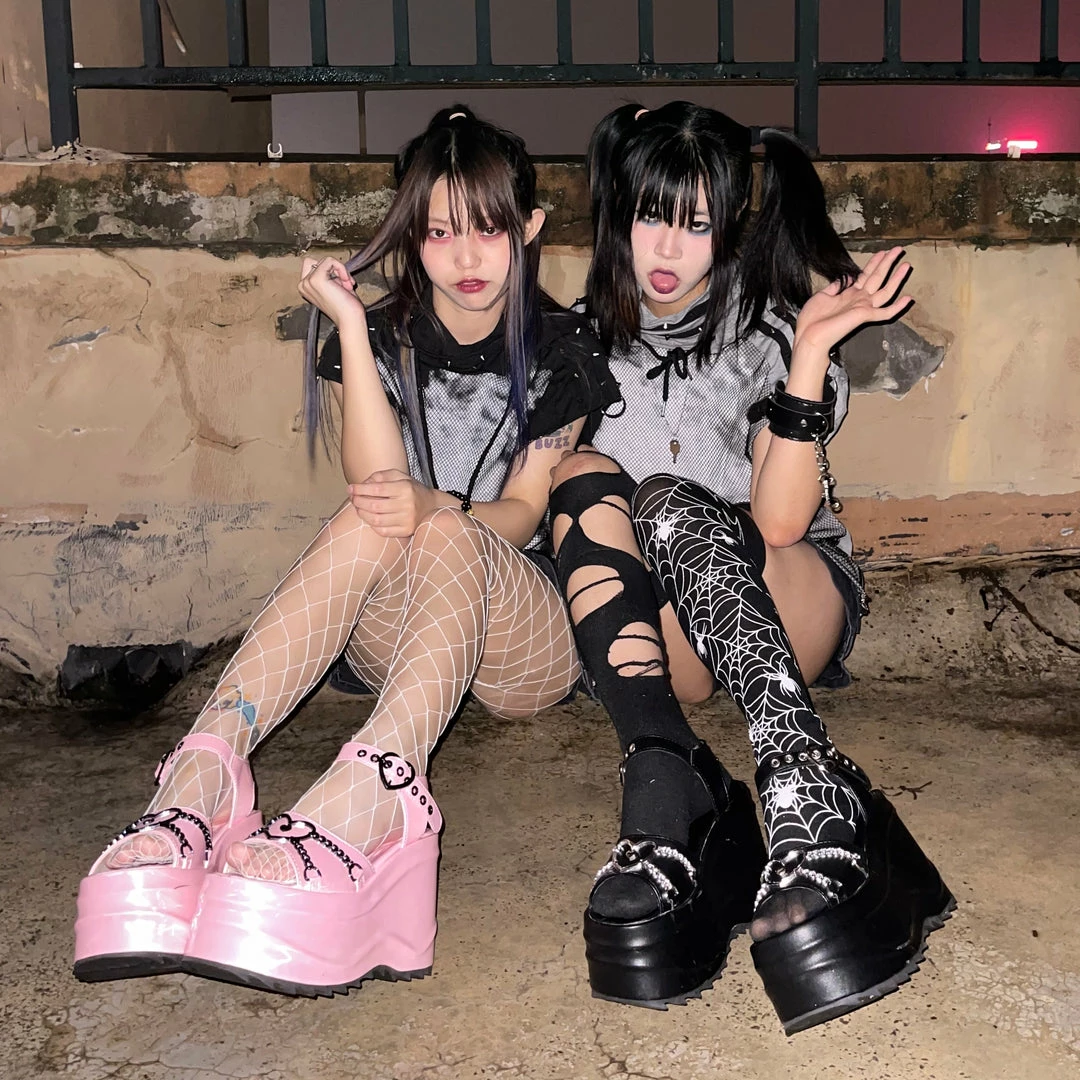 Unzzy Harajuku Platform Sandals KF82404 1 Unzzy Harajuku Platform Sandals KF82404