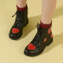 Unzzy HOT SALE Love Print Martin Boots KF81138