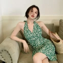 Unzzy Chic Chiffon Floral Dress KF82781