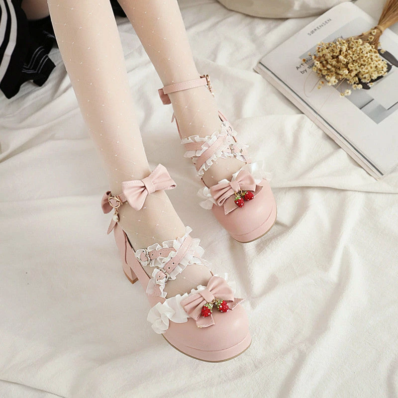 Unzzy Lolita Bow Leather Shoes KF81281 HOT SALE 3 Unzzy Lolita Bow Leather Shoes KF81281 HOT SALE