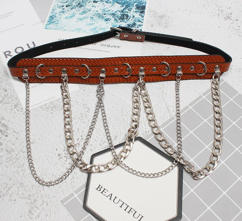 Unzzy Dark Punk Chain Belt KF81817 HOT SALE 5 Unzzy Dark Punk Chain Belt KF81817 HOT SALE