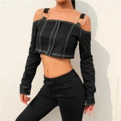 Unzzy Punk Black Top KF90797