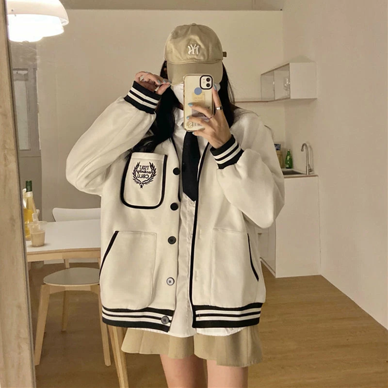 Unzzy HOT SALE All-match Baseball Uniform Jacket KF82255 5 Unzzy HOT SALE All-match Baseball Uniform Jacket KF82255