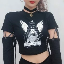 Unzzy Black Angel T-shirt KF81868