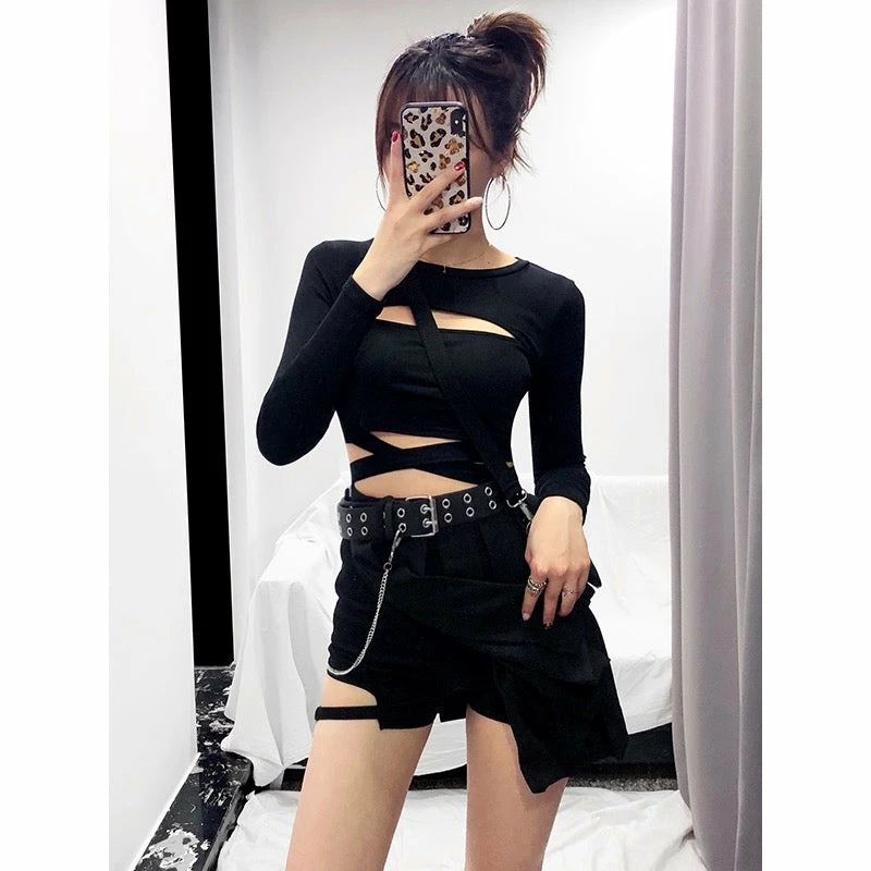 Unzzy HOT SALE High Waist Irregular Skirt KF81012 6 Unzzy HOT SALE High Waist Irregular Skirt KF81012