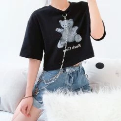 Unzzy Harajuku Bear T-shirt KF81335 HOT SALE 9 Unzzy Harajuku Bear T-shirt KF81335 HOT SALE