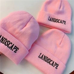 Unzzy HOT SALE Pink Letter Wool Hat KF81750