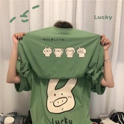 Unzzy Ulzzang Cartoon T-shirt KF90648 HOT SALE 9 Unzzy Ulzzang Cartoon T-shirt KF90648 HOT SALE