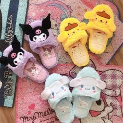 Unzzy Kuromi Plush Slippers KF82413 HOT SALE
