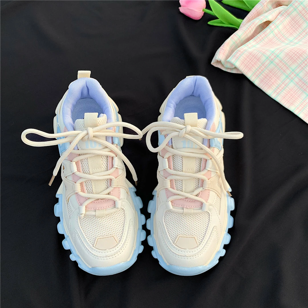 Unzzy Pink Casual Sneakers KF82555 3 Unzzy Pink Casual Sneakers KF82555