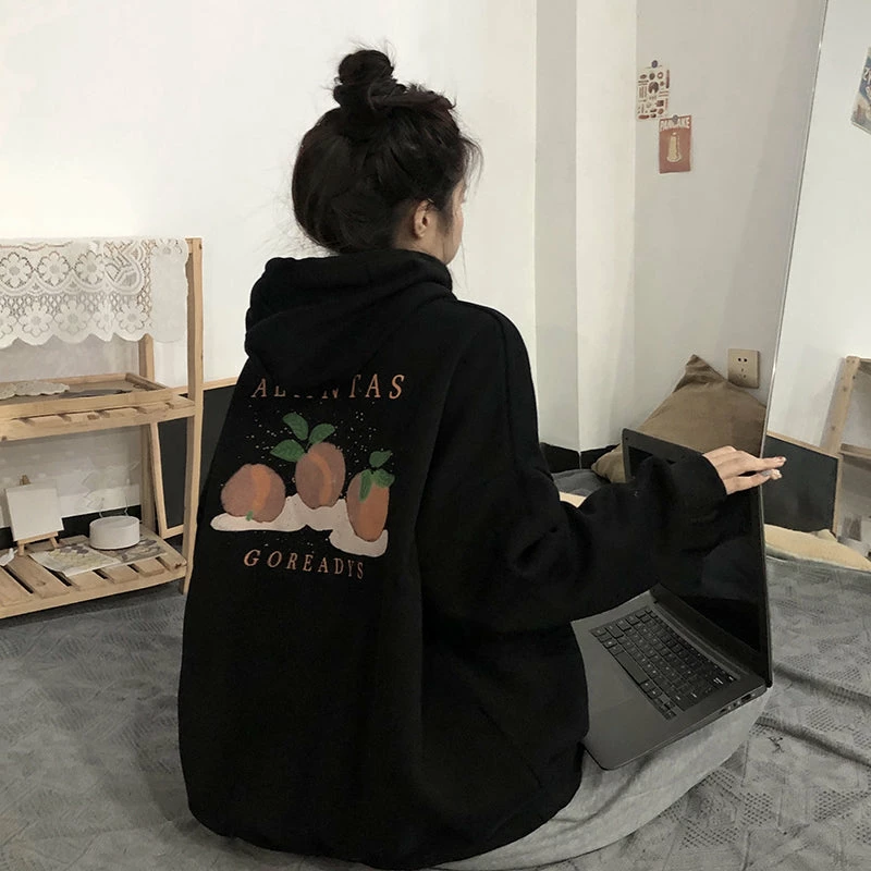 Unzzy HOT SALE Fruit Print Hooded Sweatshirt KF82417 4 Unzzy HOT SALE Fruit Print Hooded Sweatshirt KF82417