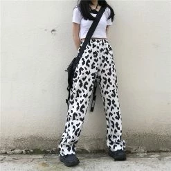 Unzzy Ulzzang Cow Pants KF81523 8 Unzzy Ulzzang Cow Pants KF81523
