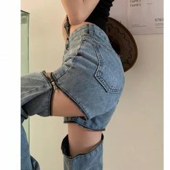 Unzzy HOT SALE Ulzzang Fashion Jeans KF82125 7 Unzzy HOT SALE Ulzzang Fashion Jeans KF82125