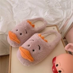Unzzy HOT SALE Cartoon Plush Cotton Slippers KF82437