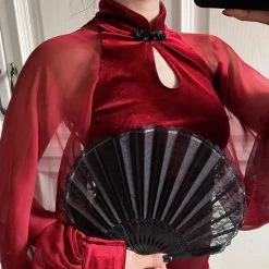 Unzzy Punk Red Cheongsam KF9385