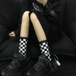 Unzzy Cow Check Socks KF81315 HOT SALE