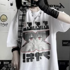Unzzy HOT SALE Japanese Harajuku Cartoon T-shirt KF82715