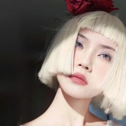 Unzzy HOT SALE GOLDEN SHORT STRAIGHT WIG KF82226