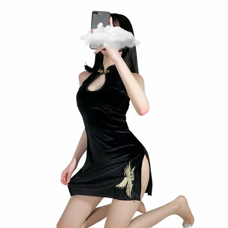 Unzzy Sexy Cheongsam Dress KF81973 5 Unzzy Sexy Cheongsam Dress KF81973