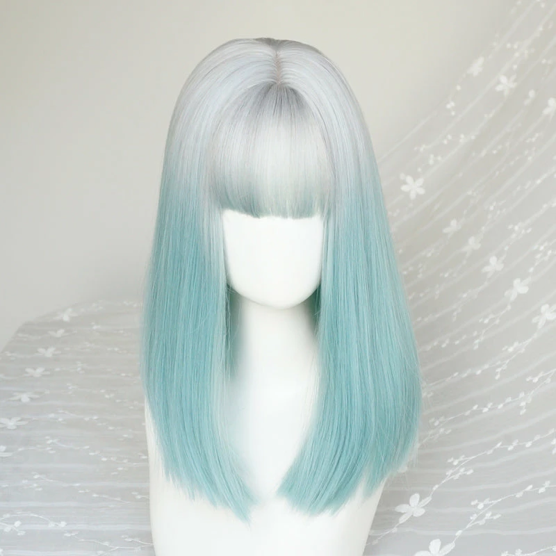 Unzzy Green Grey Wig KF81022 HOT SALE 5 Unzzy Green Grey Wig KF81022 HOT SALE