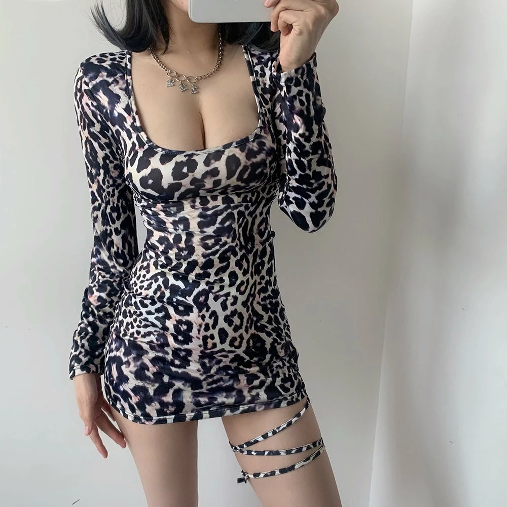 Unzzy Sexy Leopard Dress KF81659 HOT SALE 5 Unzzy Sexy Leopard Dress KF81659 HOT SALE