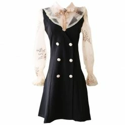 Unzzy HOT SALE Black Long Sleeve Dress KF81099 10 Unzzy HOT SALE Black Long Sleeve Dress KF81099