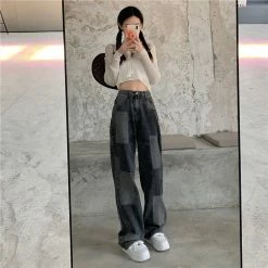 Unzzy Fashion High Waist Jeans KF82086