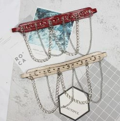 Unzzy Dark Punk Chain Belt KF81817 HOT SALE 8 Unzzy Dark Punk Chain Belt KF81817 HOT SALE