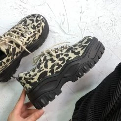 Unzzy Ulzzang Leopard Print Shoes KF81409