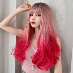 Unzzy Gradient Big Wave Curly Hair Wig KF9238
