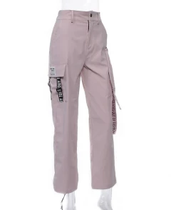 Unzzy Pink Cargo Pants KF9266 9 Unzzy Pink Cargo Pants KF9266